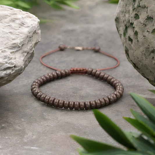 Bracelet Coconut Wood-Sky Gemstones