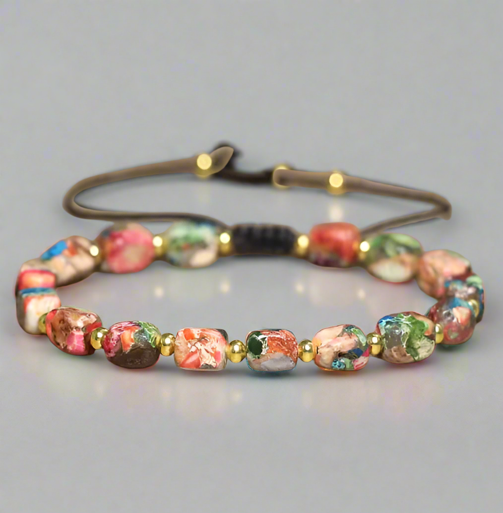 Bratara SKY GEMSTONE Jasp Imperial multicolor
